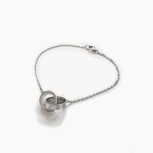 Cartier 18k White Gold Double Mini Ring Bracelet